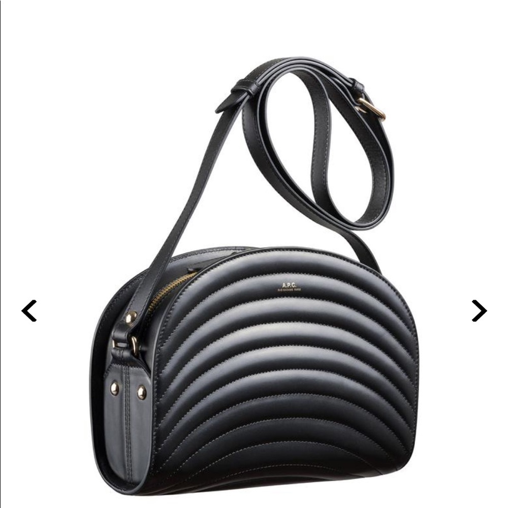 NWT A.P.C. Demi Lune Shoulder Bag- Black